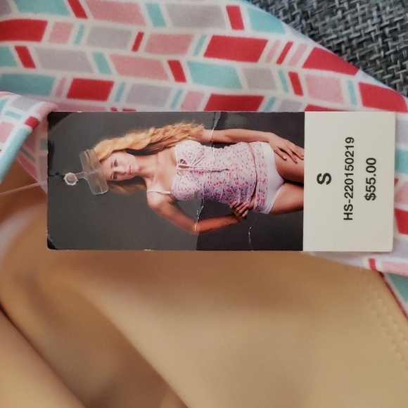 Hush & Salt Heartbreaker Geometric Print Tankini & Bora Bora Bottom Size Small - Picture 16 of 16